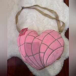 NWT Xochico Pink Corazon Concha Heart Crossbody convertible bag backpack